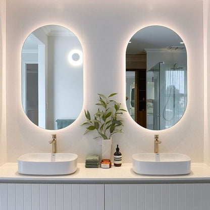 Miroir Double Ovale