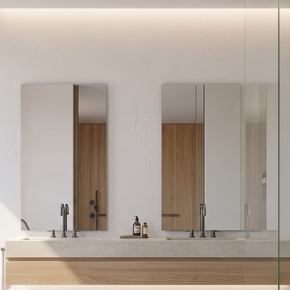 Miroir Double Rectangle