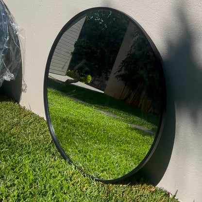 Miroir Rond–Cadre Métal