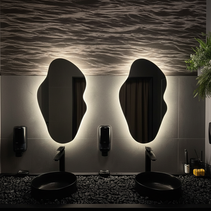 Miroir Organique LED Dark – Vue de face