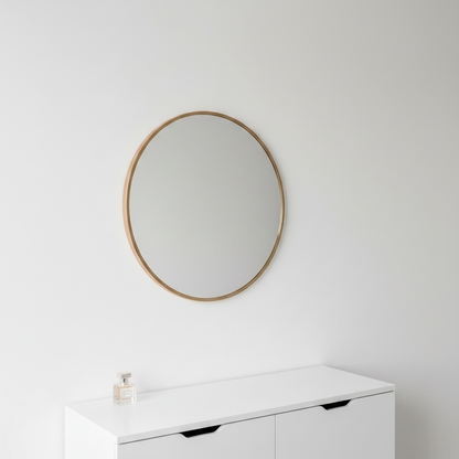 Miroir Rond Rose Gold – Angle