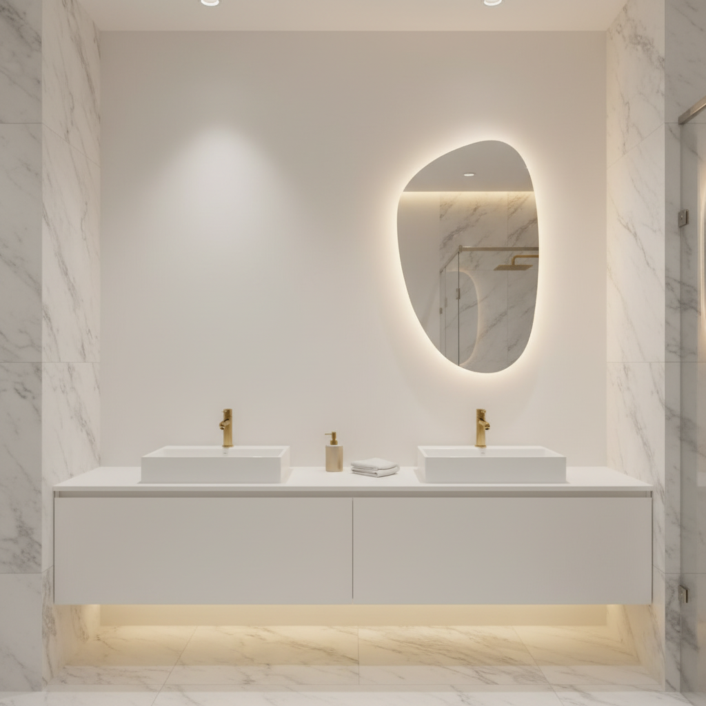 Mirror in New Bathroom