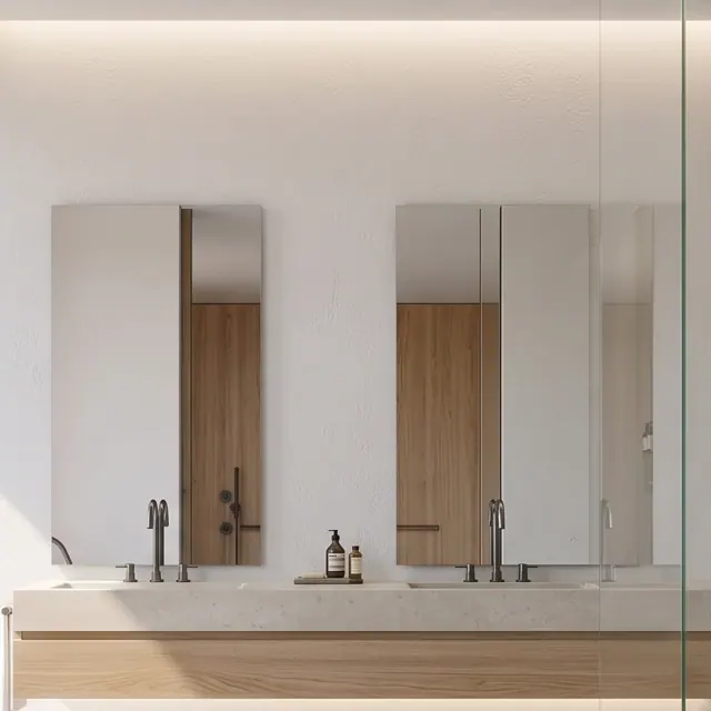 Miroir Double Rectangle – photo 4 – Mirrorlux Maroc