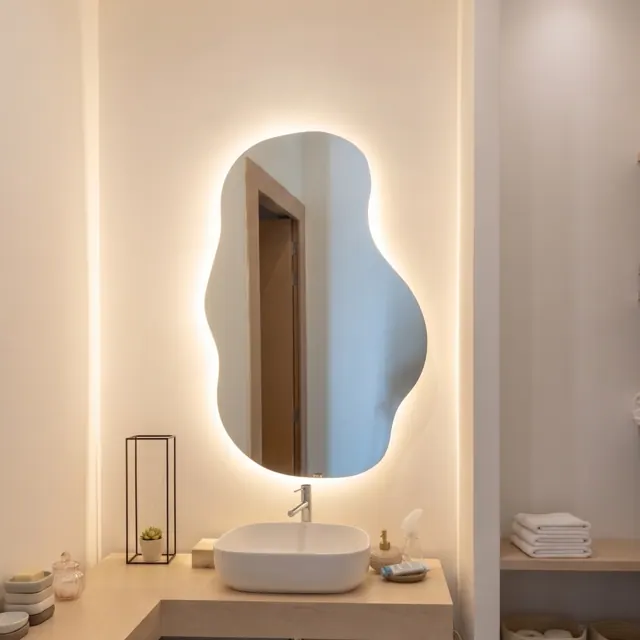 Miroir Nuage LED – photo 2 – Mirrorlux Maroc