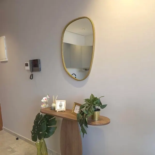 Miroir Organique – Cadre Métal – photo 2 – Mirrorlux Maroc