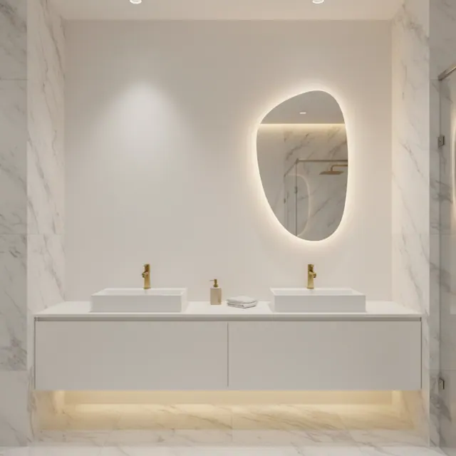 Mirror in New Bathroom